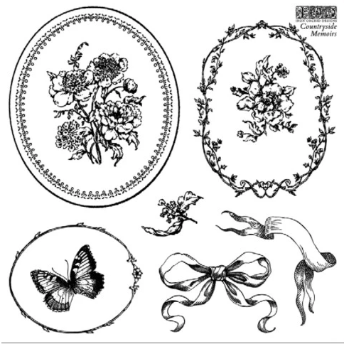 Countryside Memoirs IOD Decor Mini Stamp Set