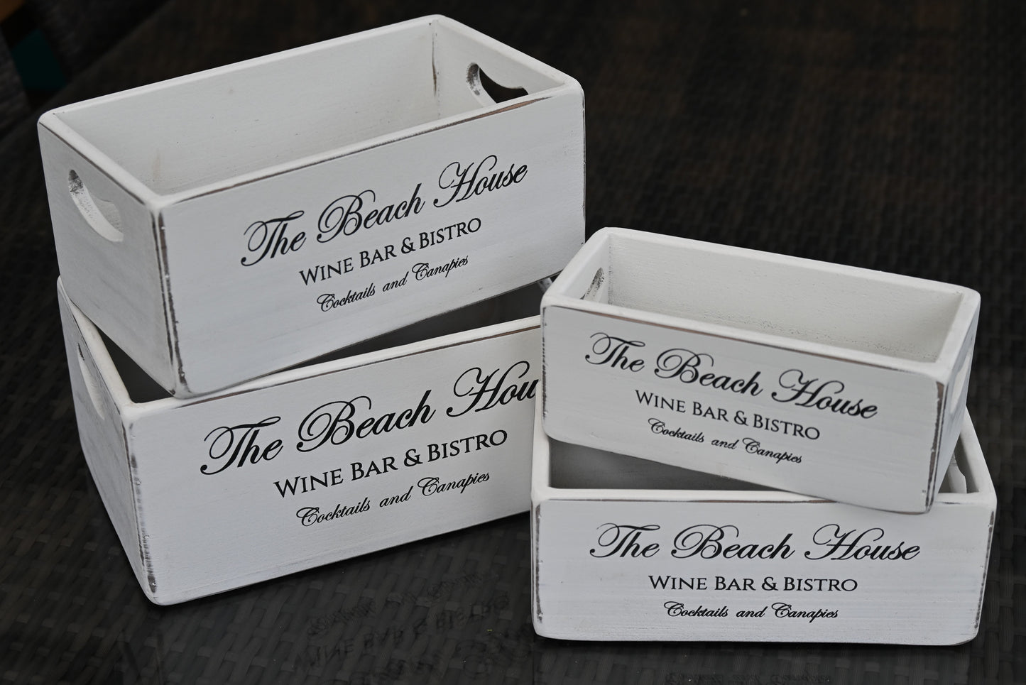 White  Wooden Box - The Beach House