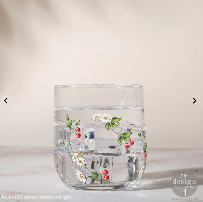 Redesign with Prima Luxe Transfers® - Daisy Cherry Delight