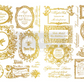 Redesign with Prima H2O Gold Transfer - Fleur De Minuit 2 Sheets
