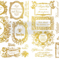 Redesign with Prima H2O Gold Transfer - Fleur De Minuit (2 Sheets)