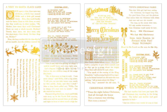 Redesign with Prima - Golden Tidings - Middy Kacha Gold Foil Transfer