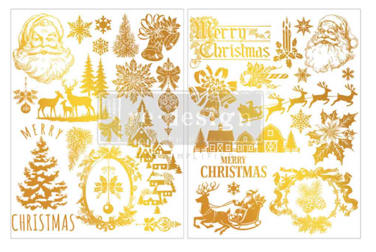 Redesign with Prima - Holiday Heirloom Foil - Middy Kacha Gold Foil Transfer