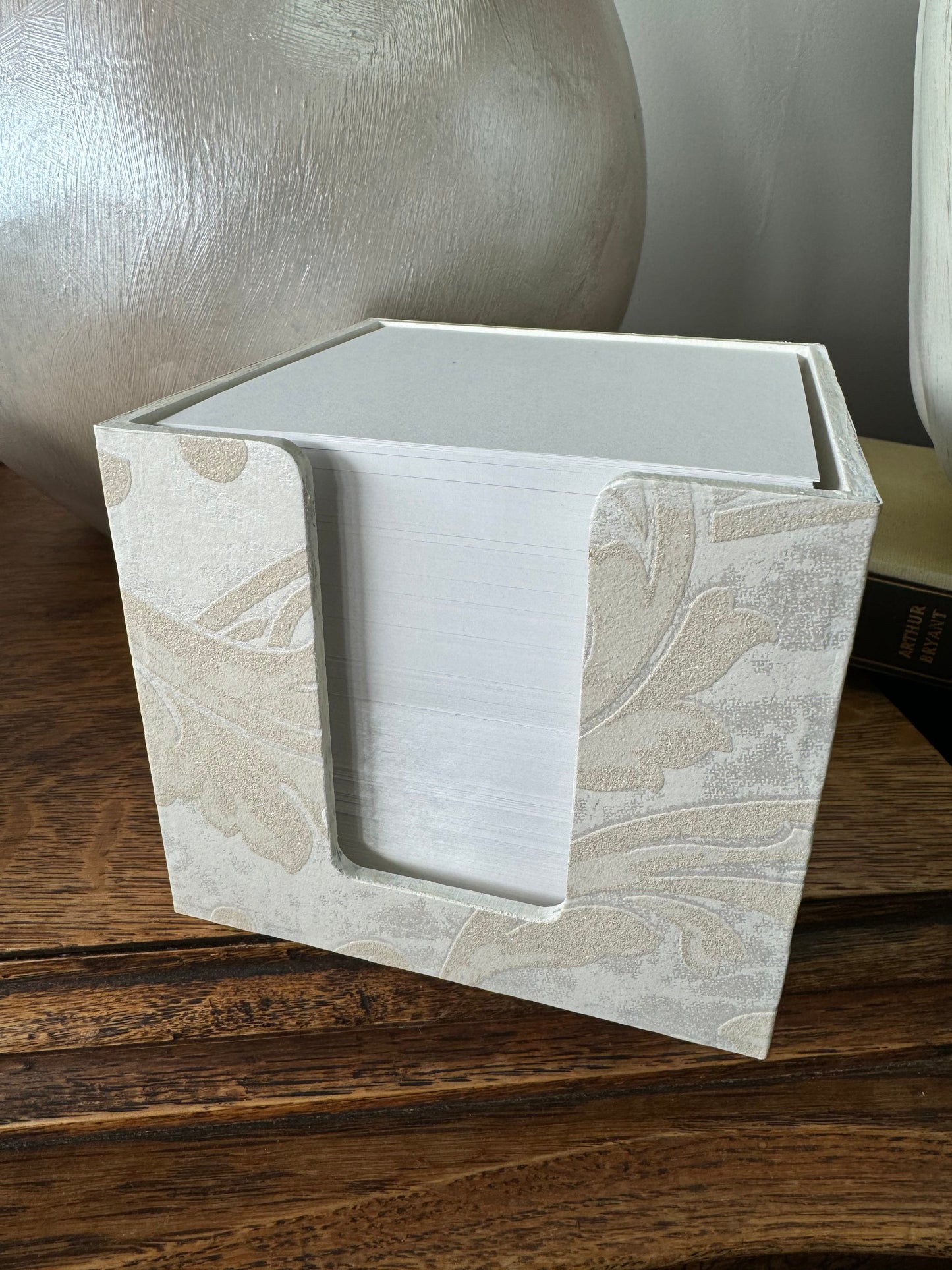 Wooden Refillable Paper Cube
