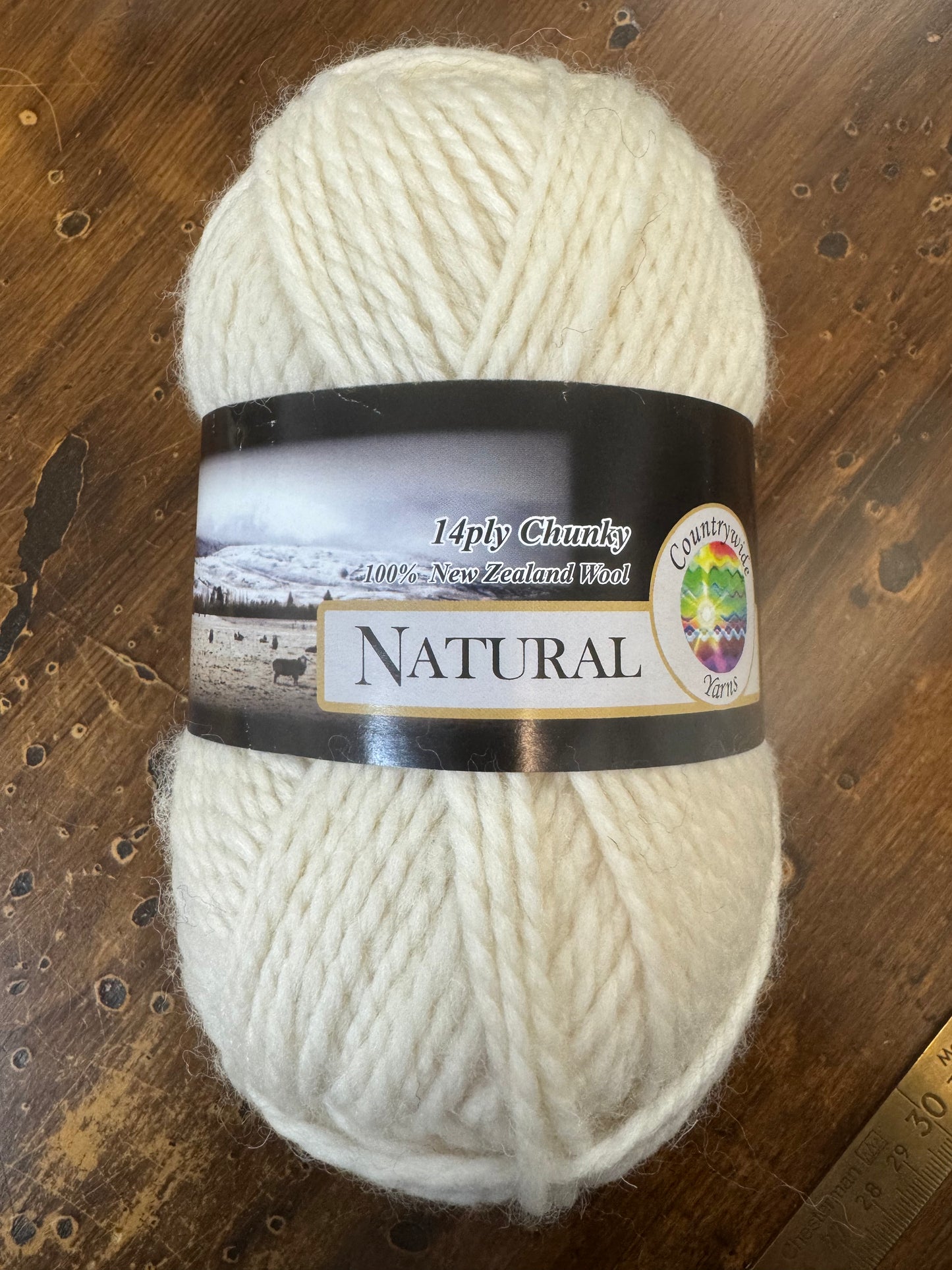 Natural Chunky Wool 14ply