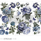 Redesign with Prima Mini Transfer - Indigo Petals