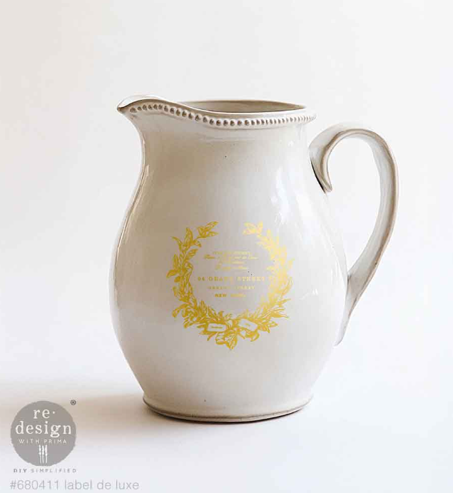 Redesign with Prima - Label De Luxe - Middy Kacha Gold Foil Transfer