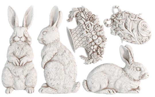 Les Lapins IOD Decor Mould
