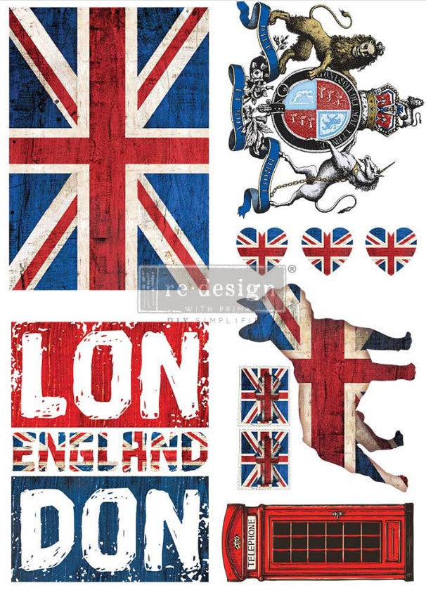 Redesign with Prima Transfer Large - London Love