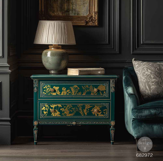 Redesign with Prima - Luxe Foliage - Large Kacha Gold Foil Transfer