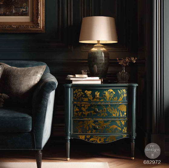Redesign with Prima - Luxe Foliage - Large Kacha Gold Foil Transfer