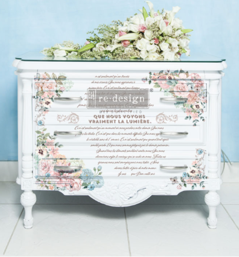Redesign with Prima Transfer Large - Pure Light Floral
