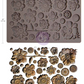 Redesign with Prima Mould - Rusty Flowers