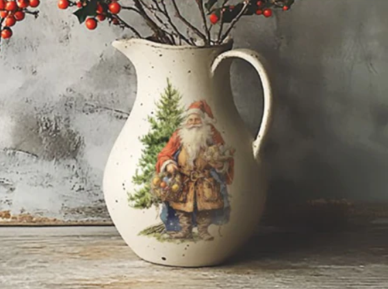 IOD Decor Transfer Pad 20 x 30.5cm - Santa's Hollow 8 Sheets)