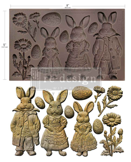 Redesign with Prima Mould - Springtime Bunny