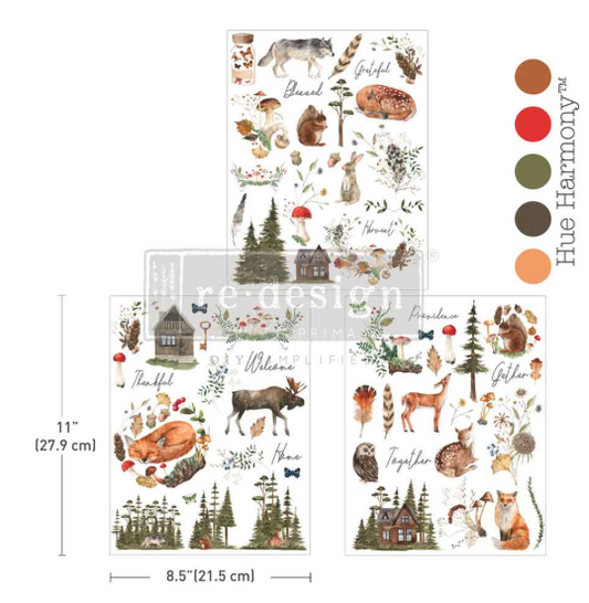 Redesign with Prima Middy Transfer - The Forager's Retreat (3 Sheets)