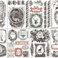 IOD Décor Paint Inlay - Twelfth Night - 8 Sheets ***Limited Edition***