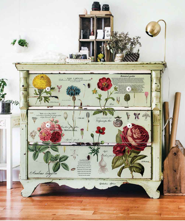 Redesign with Prima Transfer Large - Vintage Botanical