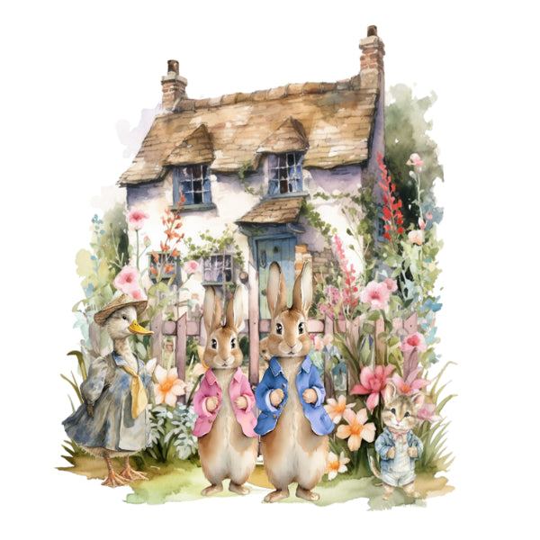 Peter Rabbit Paint WC Transfer Peter Rabbit & Co – Rock Me Revamp