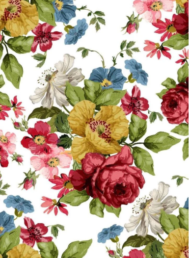 IOD Transfer Wall Flower