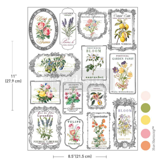 Redesign with Prima H2O Single Sheet Transfer - Whispers & Petals