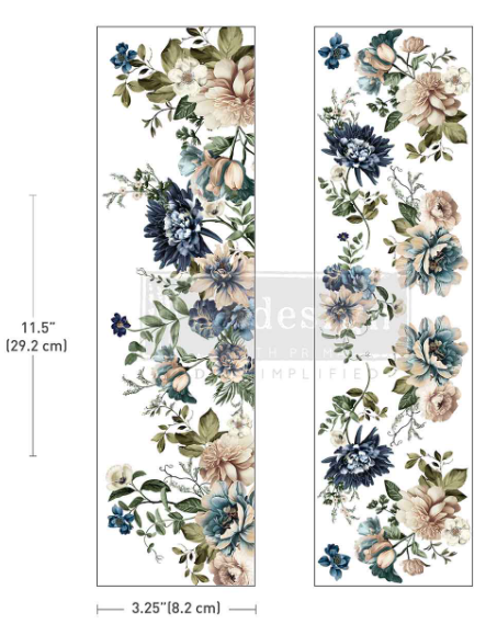 Redesign with Prima Luxe Transfers® - Whispers Of Indigo