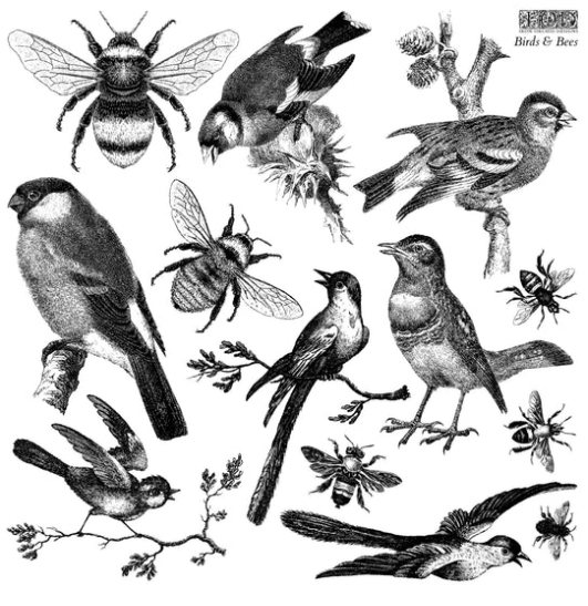 IOD Stamp Birds & Bees