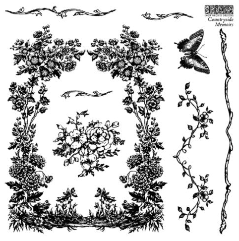 Countryside Memoirs IOD Decor Mini Stamp Set