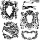 IOD Decor Stamp 15.5 x 15.5cm - Emblems Mini Stamp - 4 sheets)