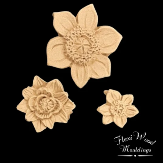 FlexiWood Small Floral Trio - FW15