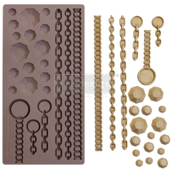Redesign with Prima Mould - Gems & Chains