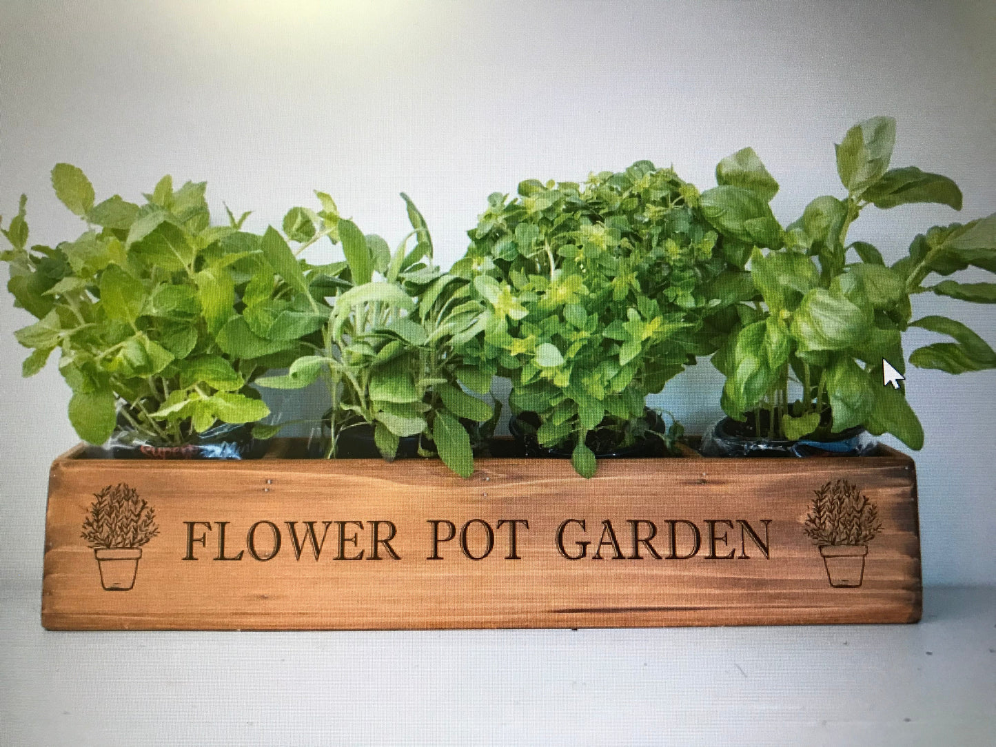 Flower Pot Garden Wooden Box