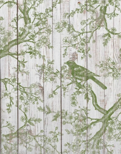 IOD Decor Stamp 30.5 x 30.5cm - Shade & Song with masks)