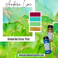 Alcohol Ink Poster Andara Lime
