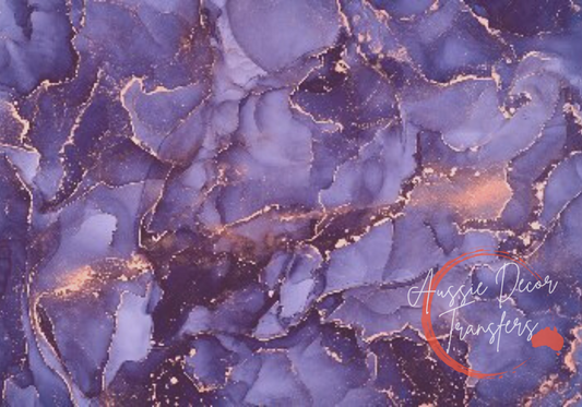 Alcohol Ink Poster Indigo Shale