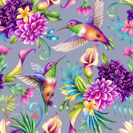 Luxe Decoupage Paper - Dance of the Hummingbirds