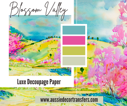 Luxe Decoupage Paper - Blossom Valley