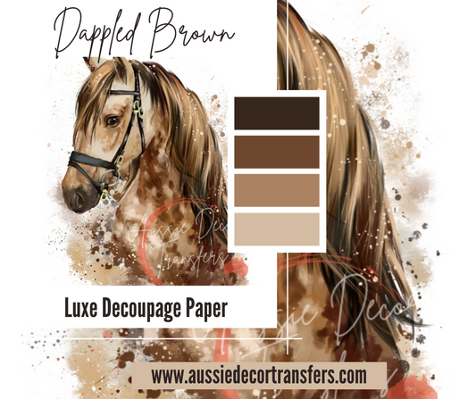 Luxe Decoupage Paper - Dappled Brown