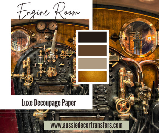 Luxe Decoupage Paper - Engine Room