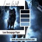 Luxe Decoupage Paper - Lone Wolf