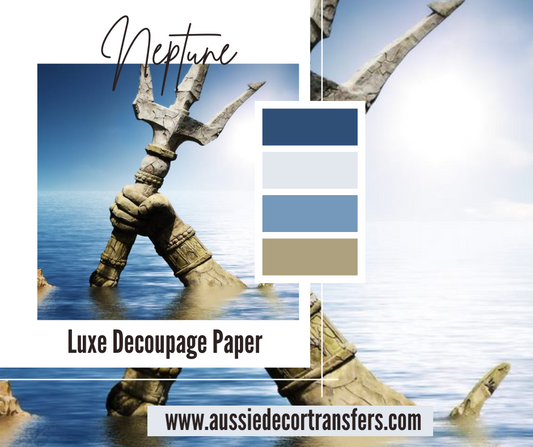 Luxe Decoupage Paper - Neptune