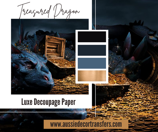 Luxe Decoupage Paper - Treasured Dragon