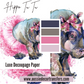 Luxe Decoupage Paper Tutu Baby Hippo
