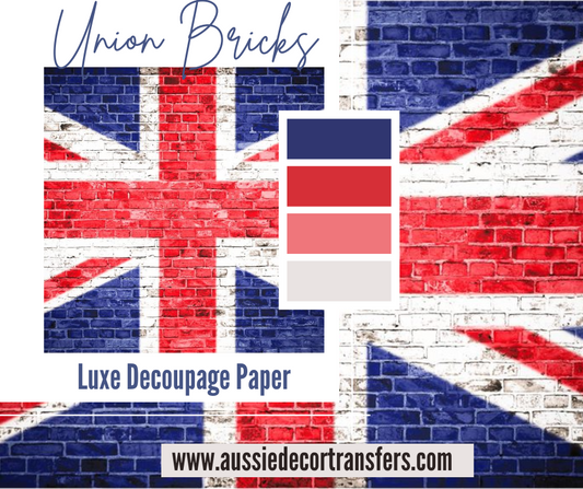 Luxe Decoupage Paper - Union Bricks
