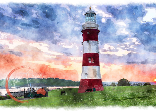 Self Adhesive Deoupage Print - The Lighthouse