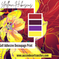 Self Adhesive Decoupage Print - Yellow Hibiscus
