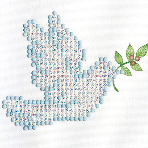 Diamond Dots Dove of Peace