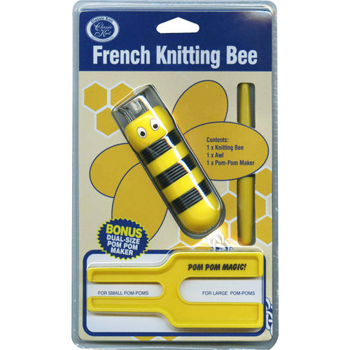 Knitting Bee w Pom Pom Maker