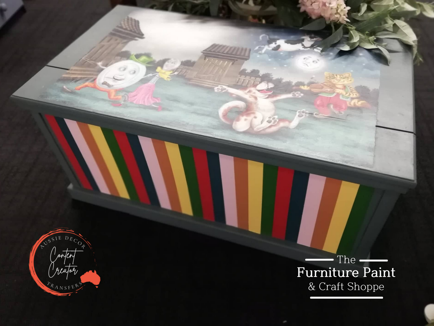 Luxe Decoupage Paper Hey Diddle Diddle