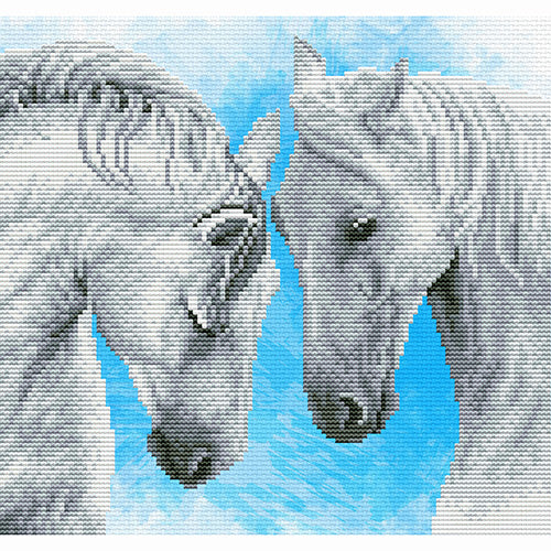X Stitch No Count Horse Prayer
